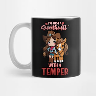 I'm Just A Sweetheart With A Temper I Equestrian Mug